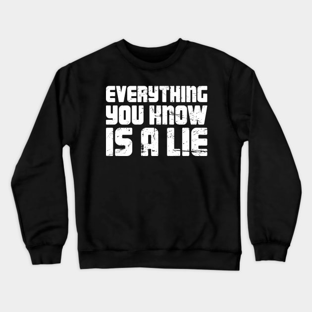 Conspiracy Theory - Government Illuminati Crewneck Sweatshirt by MeatMan